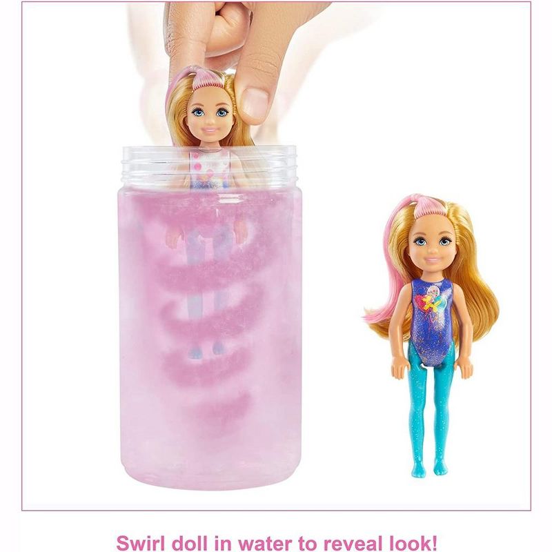 Barbie - Chelsea Color Reveal ! Color Changing Kids - Beach Go'er Doll with 6 Surprise Accessories , 3 of 9