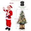 3 Ft Pre-Lit Artificial Christmas Tree w/ Warm White Lights - Effortless Assembly for Home and Office Holiday Decorations | Christmas Trees - 4 of 4