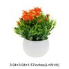 Unique Bargains Artificial Plants Semi-circle Lily Flower Arrangement Plastic 2.76"x2.76"x5.91" 1 Pc - 3 of 4