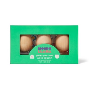 Easter Craft Wooden Eggs Painting Kit- Mondo Llama™ - 1 of 3