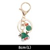 Unique Bargains Christmas Keychain Double Ring Lobster Clasp Zinc Alloy Multi-colored 3.15" 1 Pc - 2 of 4
