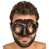 Cressi Metis Freediving Spearfishing Scuba Diving Mask - 2-Window Tempered Glass, Silicone Skirt, Easy-Adjust Buckles - 2 of 4