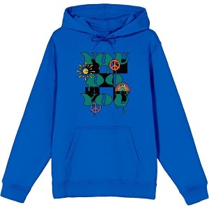 Positive Vibes You Do You Adult Long Sleeve Hoodie - 1 of 2