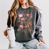 Simply Sage Market Women's Lightweight Garment Dyed Graphic Sweatshirt Pink Floral - 2 of 4
