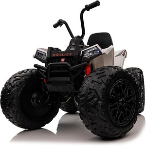Jojoka 24V Kids Electric ATV, 2 Seater 4WD All Terrain Quad, 4 Wheeler Ride on Toy Car with 5 MPH Max Speed, Treaded Tires - 1 of 4