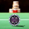 Slickblue 14-Gram Clay Composite Poker Chips 25-Pack, Laser Inlay, Casino Game Chips, Multicolor, $1-$25K - 2 of 3