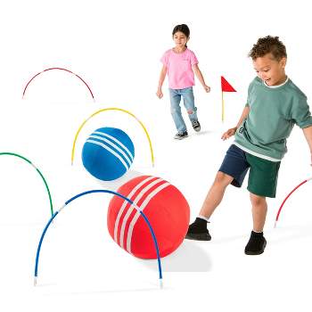 HearthSong Oversized Kick Croquet Outdoor Game for Kids