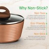 NutriChef 12 Piece Kitchenware Pots & Pans Set - Heat resistant Lacquer (Brown) - 4 of 4