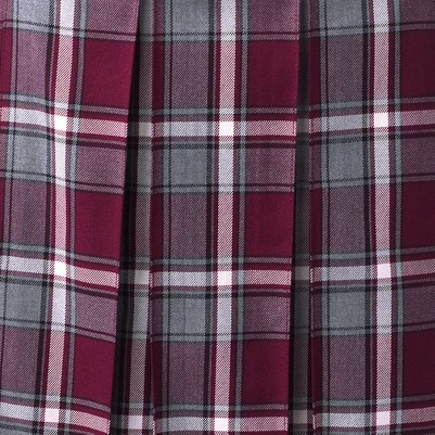 burgundy/gray plaid