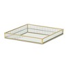 Cheung's Veldra Gold Square Fluted Glass Tray - Small - 4 of 4