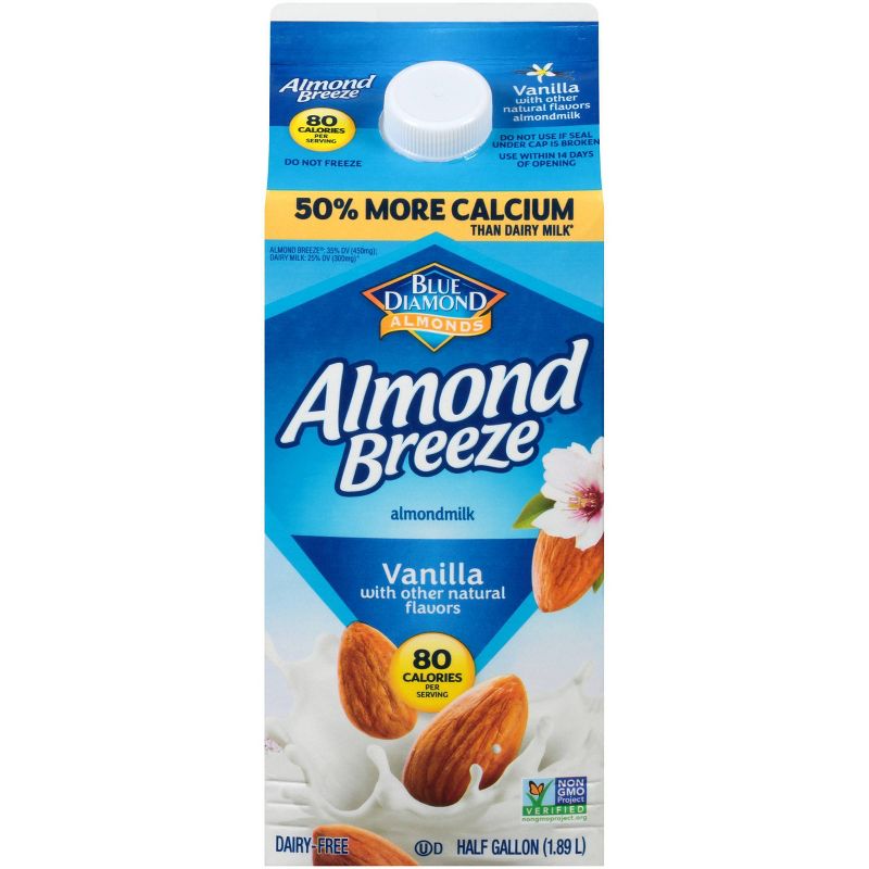 Almond Breeze Vanilla Almond Milk - 0.5gal, 1 of 10