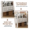 Loft Bed Twin Size, Heavy Duty Metal Loft Bed Frame with Arched Guardrail and Safety Ladder, Space-Saving, No Box Spring Needed, - 3 of 4
