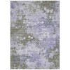 Lavender And Taupe Abstract Washable Indoor Outdoor Area Rug - 4 of 4