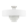Livex Lighting Carlisle 5 - Light Semi-Flush Mount in  Brushed Nickel - 2 of 4