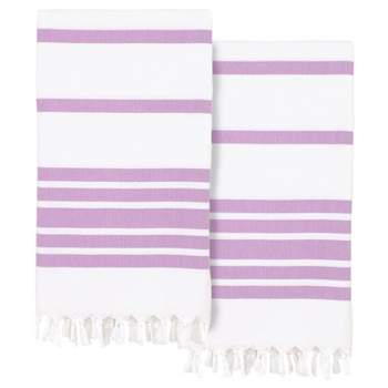 2pc Signature Turkish Cotton Bath Sheet Set Lilac - Enchante Home