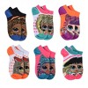 Kids LOL Dolls OMG Fierce Character Faces Ankle Socks 6-Pack - 2 of 4