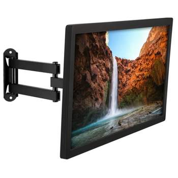 Mount-It! TV Wall Mount Bracket with Full Motion Arm Fits 13 - 42 Flat Screen TVs VESA 75, 100, 200, 55 Lbs. Weight Capacity with 15" Extension