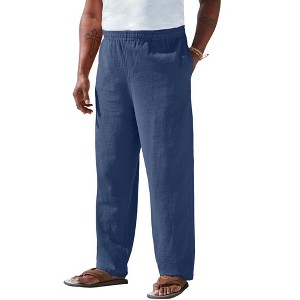KingSize Men's Big & Tall Elastic Waist Gauze Cotton Pants - 1 of 1
