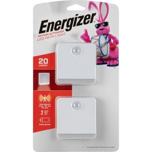 Energizer 2pk Battery Operated LED Mini Path Light: Outdoor Pathway Lights, Battery-Powered, Plastic, On/Off Switch - 1 of 4