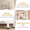Arched Bookshelf, Bookcase with Doors Storage, 71.5 Inches Tall Industrial Book Shelf - 2 of 4