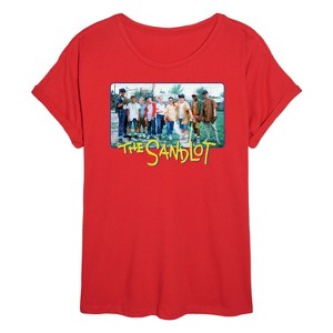 Women's - The Sandlot - Group -Womens Oversized Graphic T-Shirt Oversized Graphic T-Shirt - 1 of 4