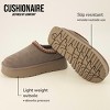 CUSHIONAIRE Women’s Kabuki Genuine Suede Platform Mule Slippers with Memory Foam, Indoor/Outdoor, Wide Widths Available - 4 of 4