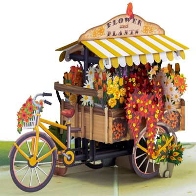 Paper Love 3D Flower Bike Pop Up Card