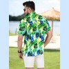 HAPPY BAY Men's Hawaiian Shirt Pocket Collar Summer Beach Shirts for Men - 4 of 4