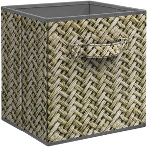 Sorbus 11 Inch Foldable Fabric Storage Cube Bin with Handles - for Organizing Pantry, Closet, Nursery, Playroom, and More - 1 of 4
