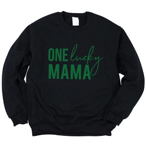 Simply Sage Market Women's Graphic Sweatshirt One Lucky Mama - 1 of 4