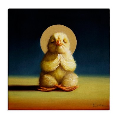 Stupell Industries Meditating Yoga Chick, 24" x 24"
