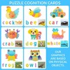 Garvee 8Pack Wooden Puzzles for Toddlers -Jigsaw Puzzles with Words, Animal Car Name Wooden Puzzles - 4 of 4