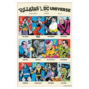 Trends International DC Comics 90th - Villains Of The Universe Framed Wall Poster Prints - 1 of 4