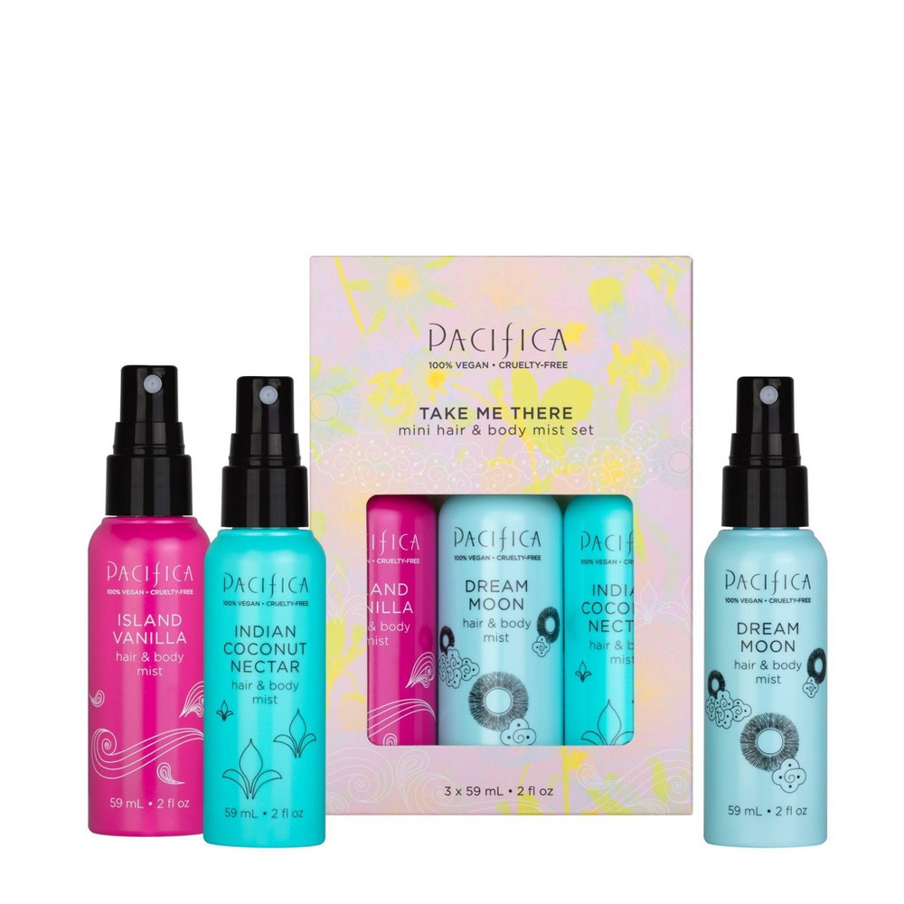 Pacifica Hair and Body Mist Set - 3ct