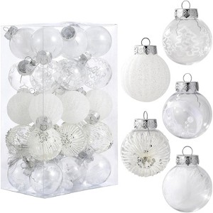 GAOMON 30 Pcs Christmas Ball Ornaments, 2.36 Inch/6 Cm Shatterproof Christmas Tree Balls for Holiday Wedding Party Decoration - 1 of 4