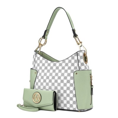 MKF Collection Penelope Circular Print Women’s Shoulder Bag with matching wallet by Mia K