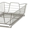 ClosetMaid 11 Inch Wide Kitchen and Bathroom Single-Tier Cabinet Pull-Out Scratch-Proof Basket with Easy Glide System for 12" or Wider Opening, Nickel - 3 of 4