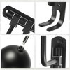 Unique Bargains Rack Wall Mount 180 Degree Rotation Metal Motorcycle Bike Helmet Black 1 Set - 3 of 4