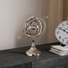 TopComfy Decorative Object Silver Aluminum Armillary for Modern Home Office Decor, Silver, 14"*13"*5" - 2 of 4