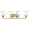 Savoy House Hampton 4 - Light Vanity in  Warm Brass - 2 of 4