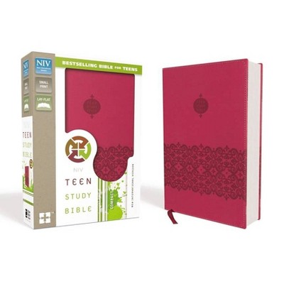 Teen Study Bible-NIV - by  Zondervan (Leather Bound)