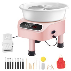 VEVOR Pottery Wheel, 11 inch Pottery Forming Machine, Direct Drive Ceramic Wheel with 3 Support Legs for DIY Art Craft, 450W Electric Wheel, Pink - 1 of 4