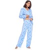 Casual Nights Women's Long Sleeve Rayon Button Down Pajama Set - 2 of 4