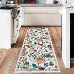 Fulvari Boho Large Soft Non-Slip Vintage Bedroom Dining Room Rug, Low Pile Carpet for Kids Playroom Nursery Office Farmhouse - 1 of 4