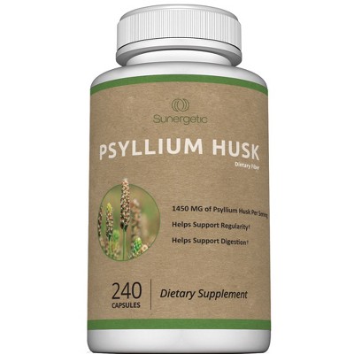 Premium Psyllium Husk Fiber Supplement 1450mg, 240 Capsules