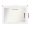 Amanti Art Luxe Non-Beveled Framed Bathroom Vanity Wall Mirror - 3 of 4