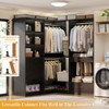 Aheaplus Corner Closet Oraganizer System with Drawers and Hanging Rods, Cube Storage Walk-in Closet System - 4 of 4