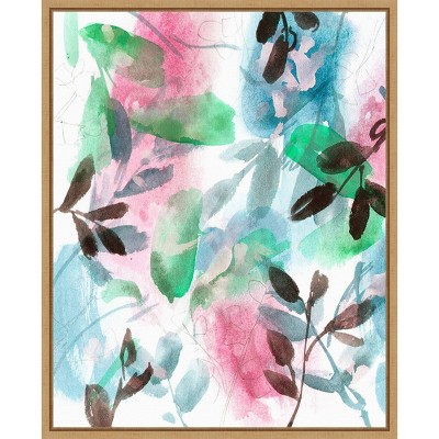 Shadow of My Dream VII Abstract Canvas Print with Maple Frame