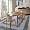 Washable Area Rugs for Living Room Non Slip Modern Braided Print Rug - 3 of 4