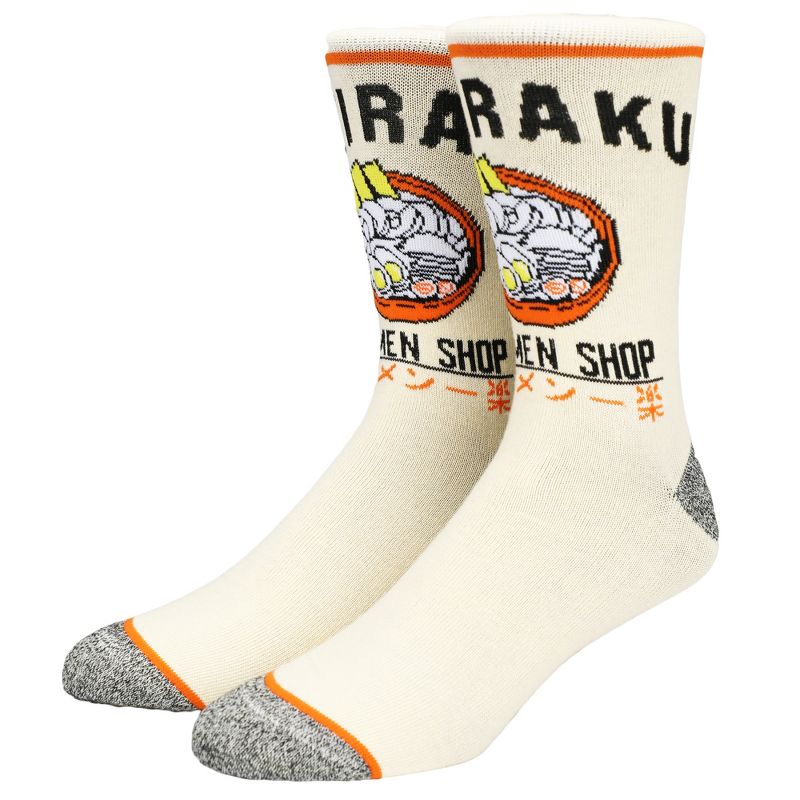 Naruto Shippuden Ramen Anime cartoon Character Casual Crew Socks Set for Men 3-Pack, 3 of 7
